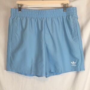 Men's Adidas Originals Solid Light Blue Swim Shorts XL
